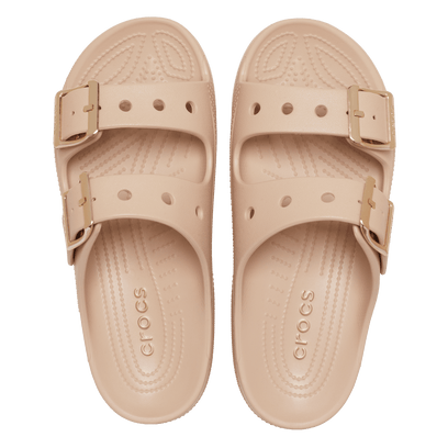Saturday Metallic Buckle Sandal Dames Slippers Blush