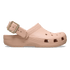 Classic Metallic Buckle Clogs Blush