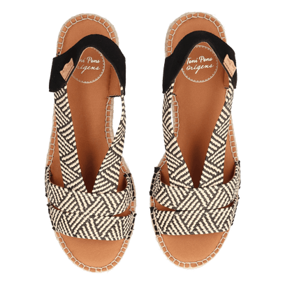 DALYN Dames Espadrilles Negre