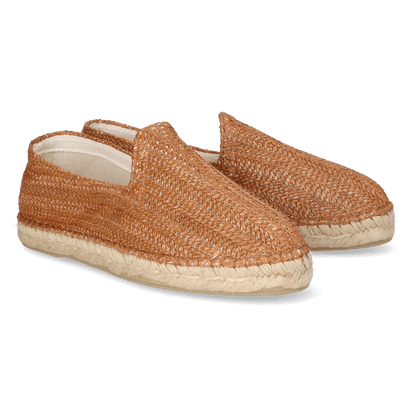 Damasc Heren Espadrilles Raffia Cuiro