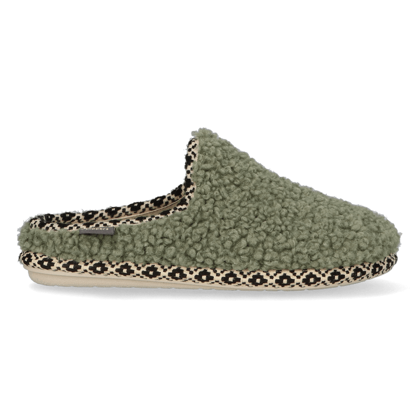 Darla-SB Dames Pantoffels Wol Menta