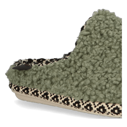 Darla-SB Dames Pantoffels Wol Menta