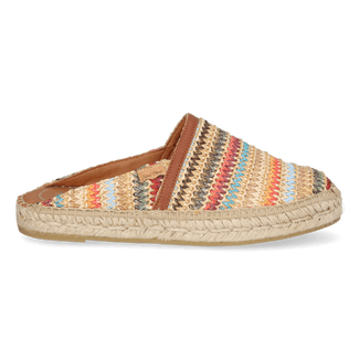 Denise-NM Dames Espadrilles Raffia Multi