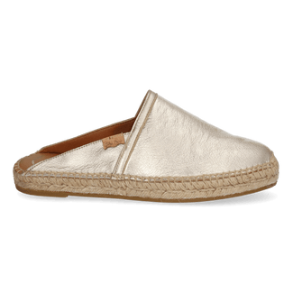 Denise-P Dames Espadrilles Leer Plati