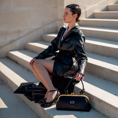 Clip Baguette Bag Black