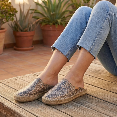Denise-LE Dames Espadrilles Leo