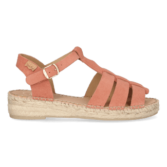 Elena Dames Espadrilles Suede Salmo
