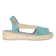 Ella Dames Espadrilles Suede Aqua