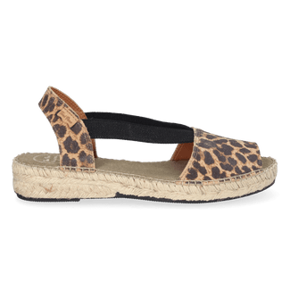 Elmina Dames Espadrilles Suede Leo