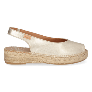 Erica-AS Dames Espadrilles Champagne