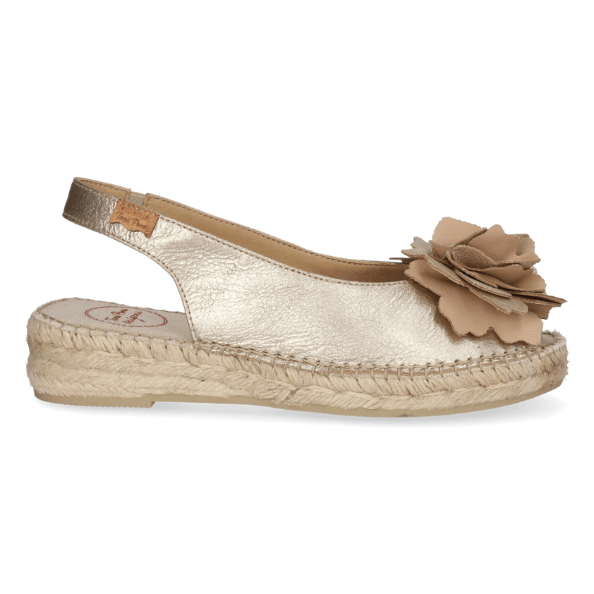 Erica-FA Dames Espadrilles Champagne