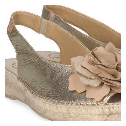 Erica-FA Dames Espadrilles Champagne