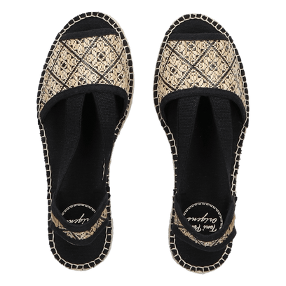 Estel-GE Dames Espadrilles Negre