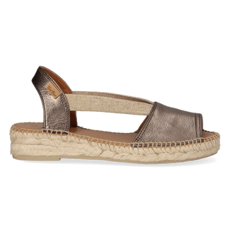 Etna Leren Dames Espadrilles Bronze