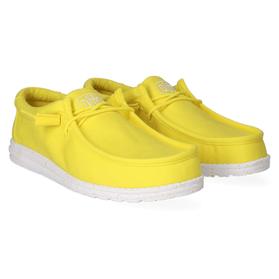 Wally Slub Canvas Heren Instappers Empire Yellow