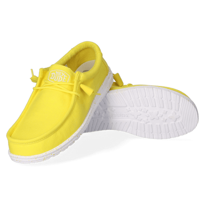 Wally Slub Canvas Heren Instappers Empire Yellow