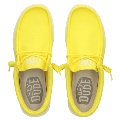 Wally Slub Canvas Heren Instappers Empire Yellow