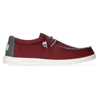 Wally Sox Triple Needle Heren Instappers Karanda Red