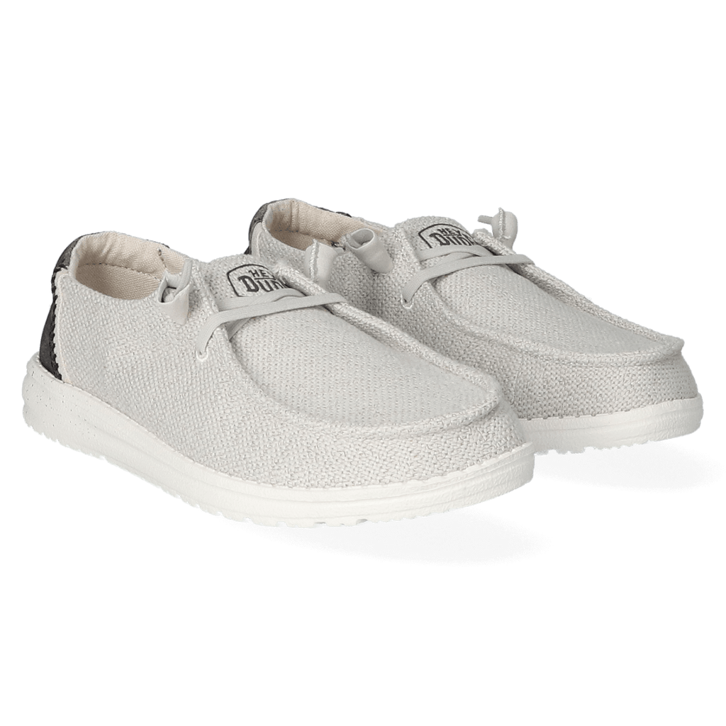 Wendy Woven Dames Instappers Light Grey