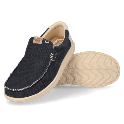 Mikka Braided Heren Instappers Black/Boulder Tan