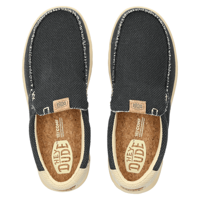 Mikka Braided Heren Instappers Black/Boulder Tan