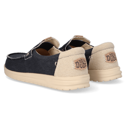 Mikka Braided Heren Instappers Black/Boulder Tan