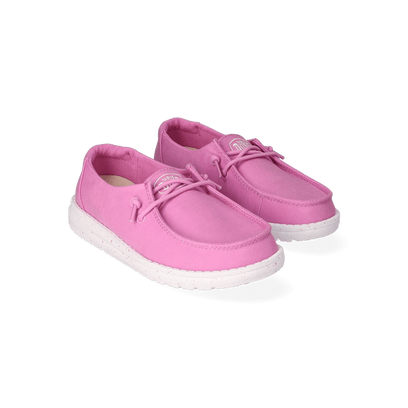 Wendy Youth Slub Canvas Meisjes Instappers Violet