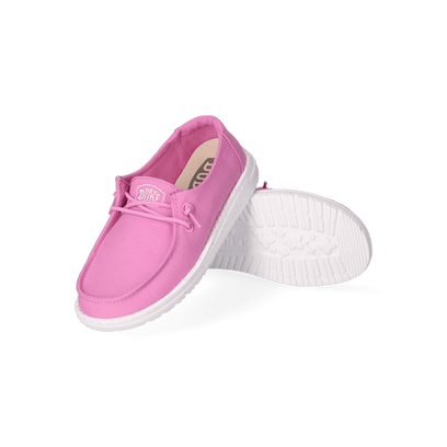 Wendy Youth Slub Canvas Meisjes Instappers Violet