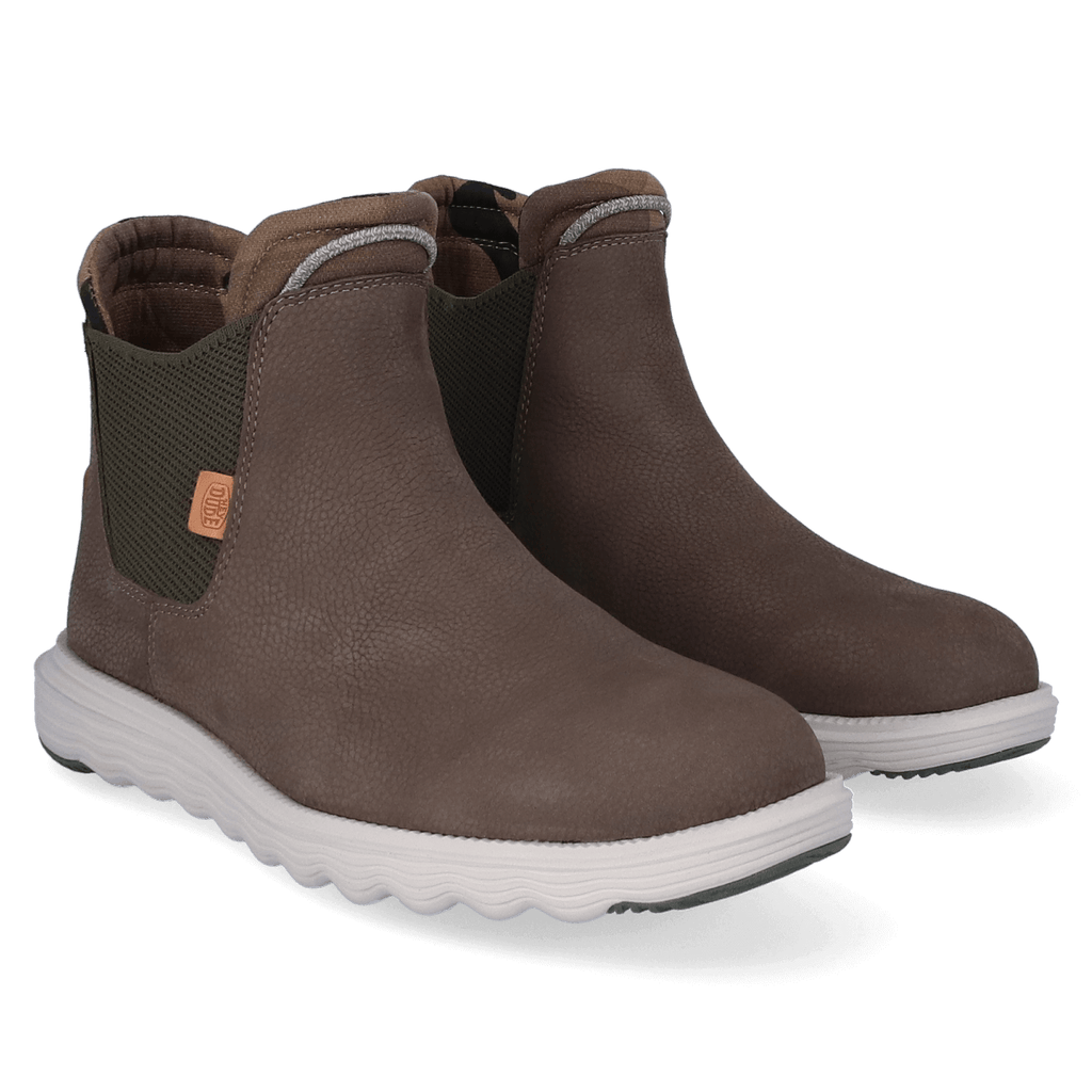 Branson Craft Leather Heren Boots Olive