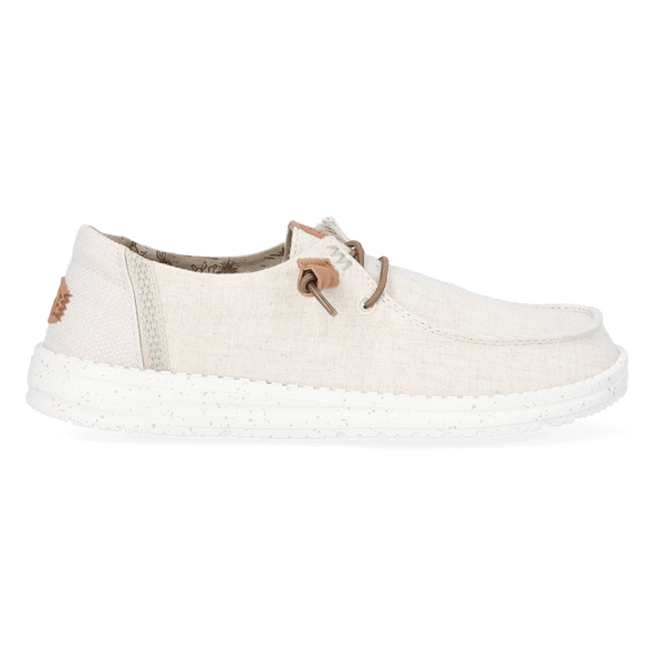 Wendy Washed Canvas Dames Instapper Cream