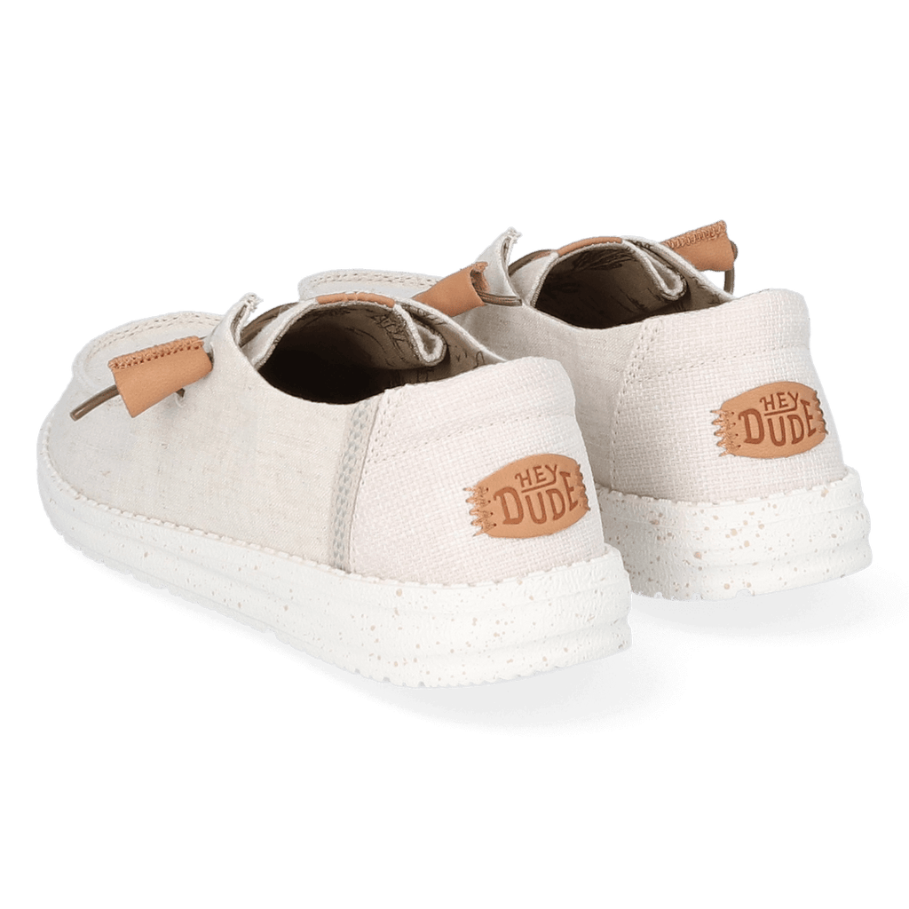 Wendy Washed Canvas Dames Instapper Cream