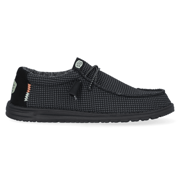 Wally Sport Mesh Heren Instappers Black/Black