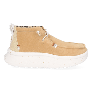 Wendy Peak Hi Suede Dames Instappers Tan
