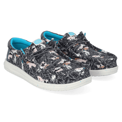 Wally H2O Heren Instappers Tropical Black/Tropical