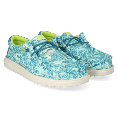 Wally H2O Heren Instappers Tropical Blue/Tropical