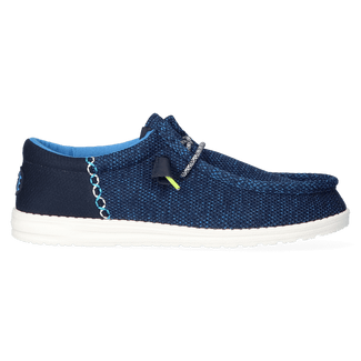 Wally Funk Open Mesh Dames Instappers Blue/White