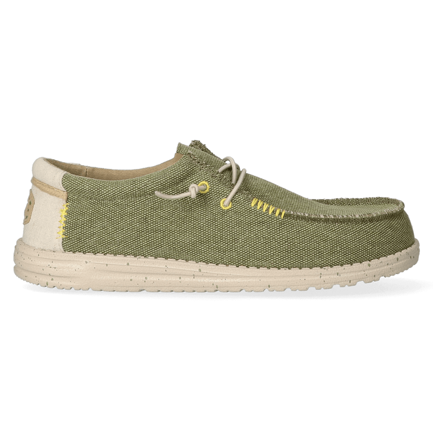 Wally Coastline Jute Heren Instappers Olive