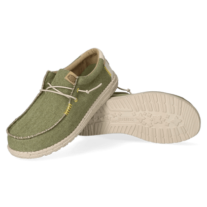 Wally Coastline Jute Heren Instappers Olive