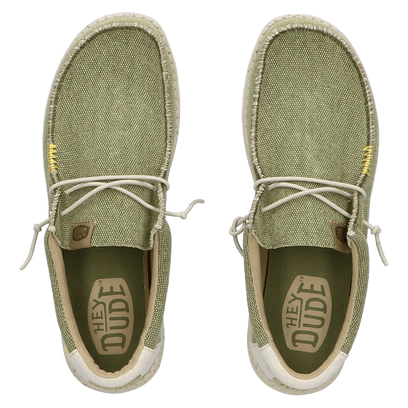 Wally Coastline Jute Heren Instappers Olive