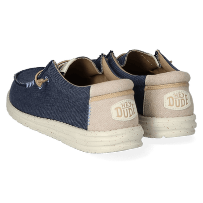 Wally Coastline Jute Heren Instappers Navy