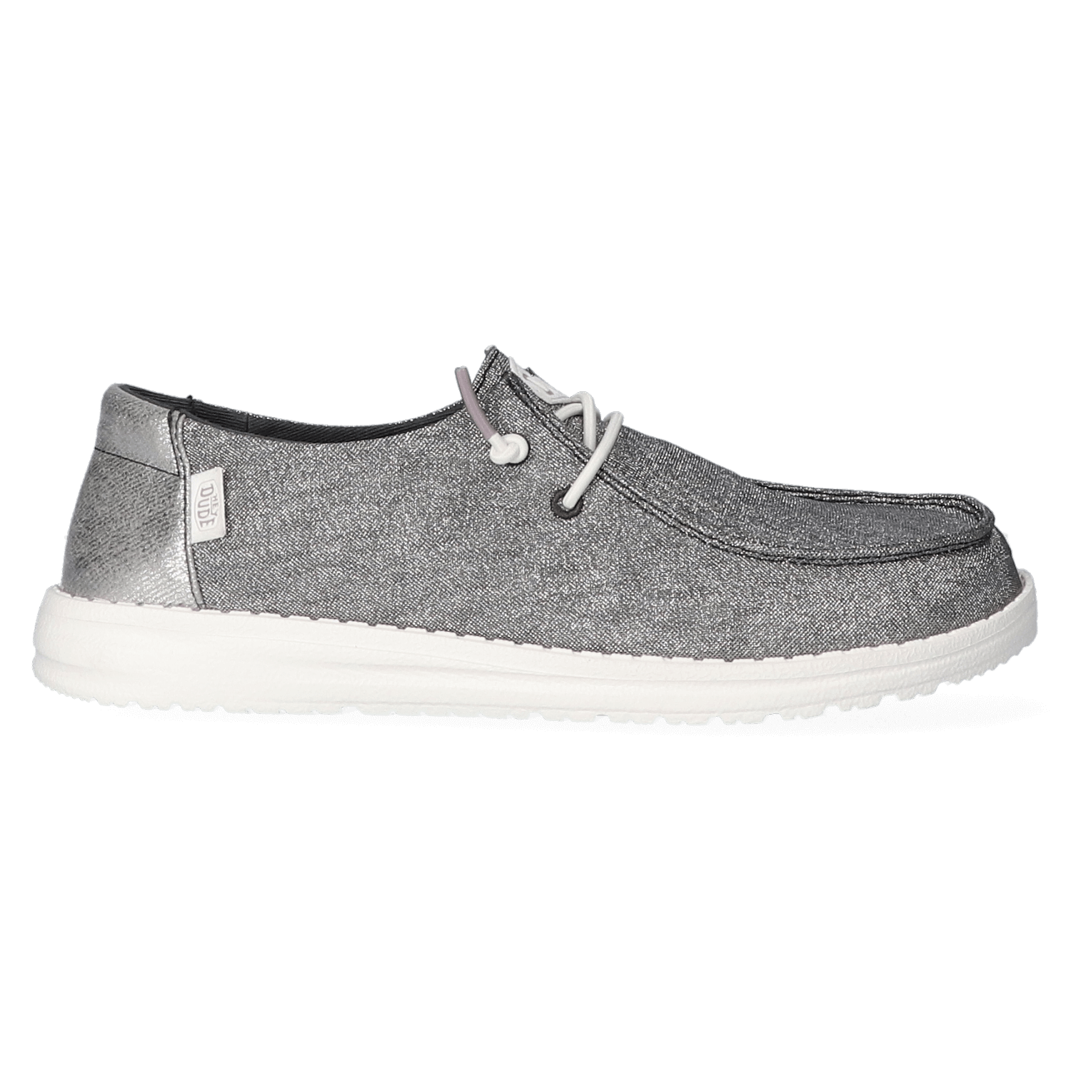 Wendy Metallic Sparkle Dames Instappers Charcoal