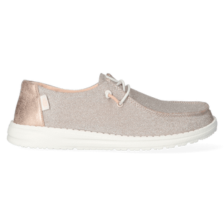 Wendy Metallic Sparkle Dames Instappers Rose Gold