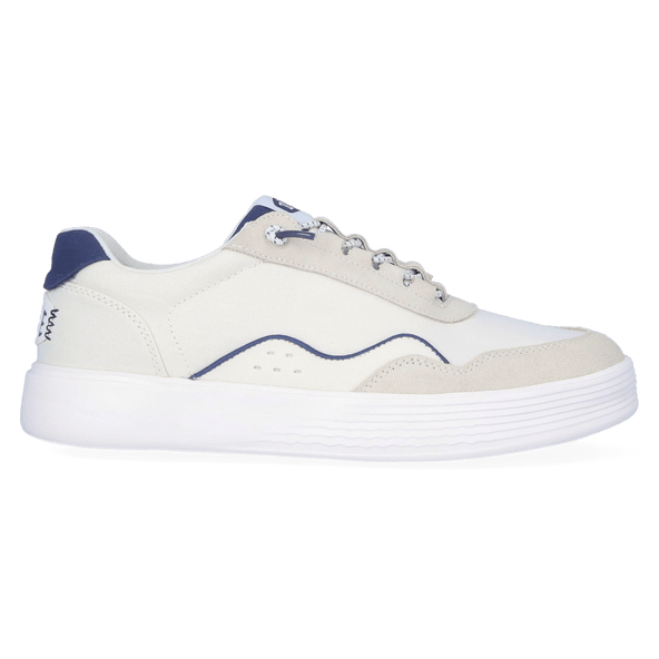 Hudson Canvas Heren Sneakers White/Navy