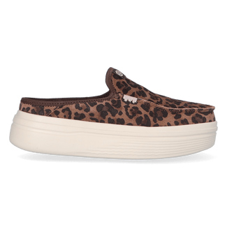 Austin Lift Classic Dames Instappers Suede Brown Leopard