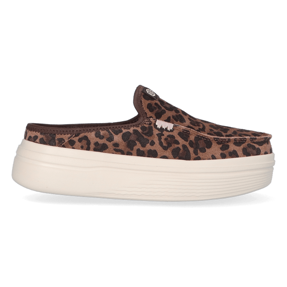 Austin Lift Classic Dames Instappers Suede Brown Leopard