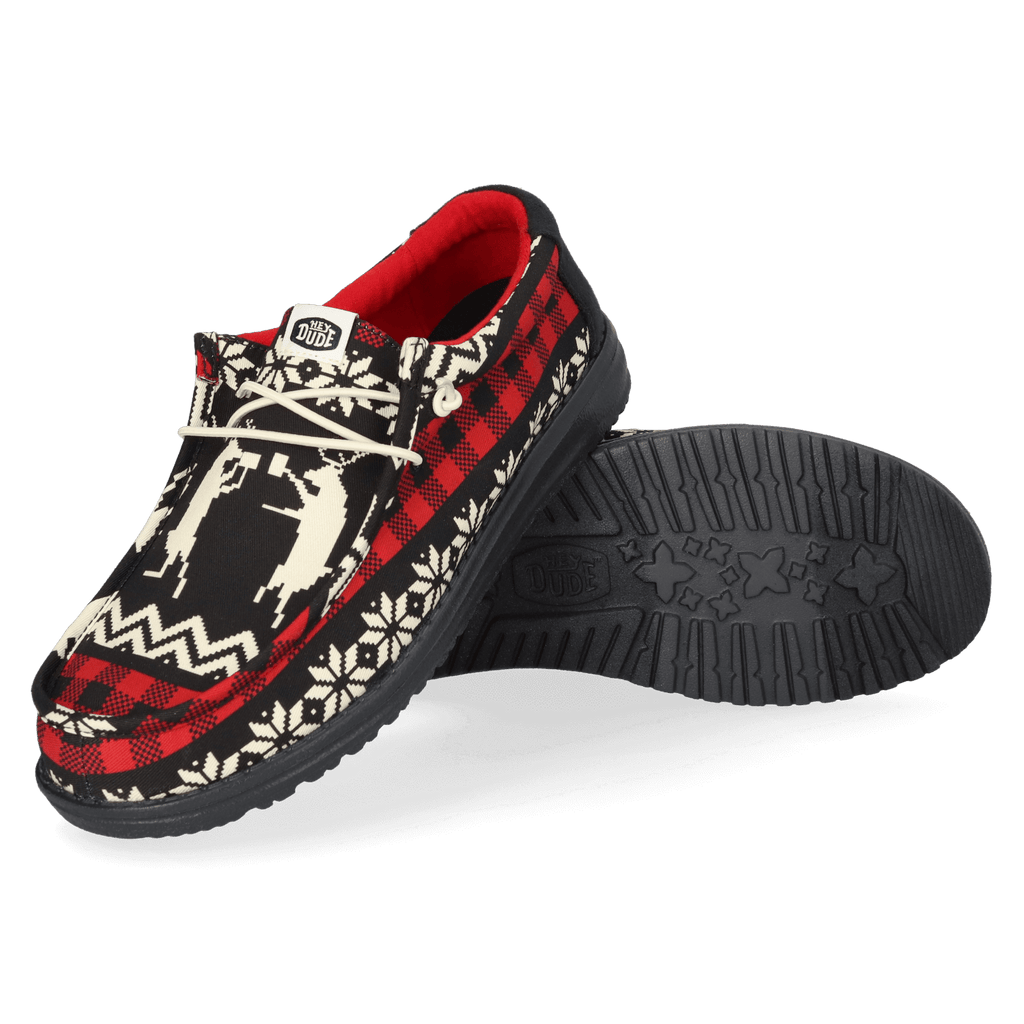 Wally Holiday Cheers Heren Kerst Schoenen Black/Multi