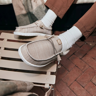 Wendy Stretch Sox Dames Instappers Walnut