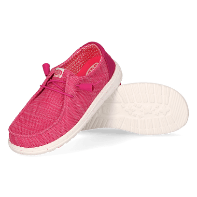 Wendy Stretch Sox Dames Instappers Fuchsia Pink