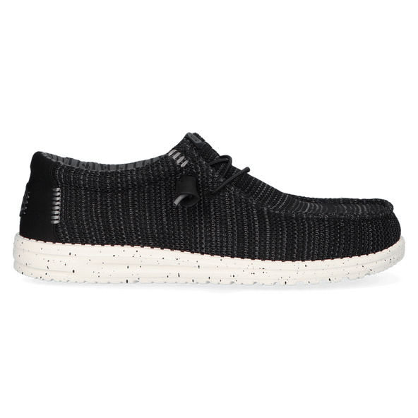 Wally Stretch Sox Heren Instappers Black/White
