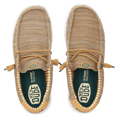 Wally Stretch Sox Heren Instappers Bone Brown/Multi